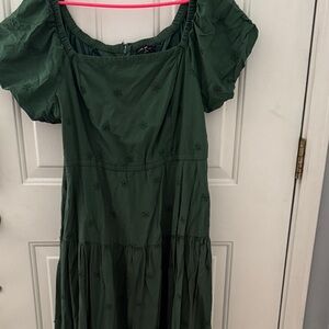 Layne Bryant Chic Forest Green Midi Dress